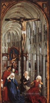  panel painting - Seven Sacraments central panel Rogier van der Weyden
